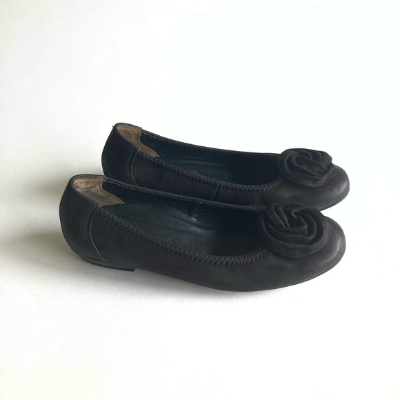 Paul Green Handmade Black Suede Genuine Leather Flats size UK 4.5, US 6.5 - Picture 2 of 16
